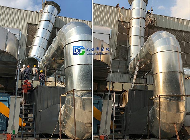 大世界金龍客車大口徑螺旋風管焊接風管定制 (3)