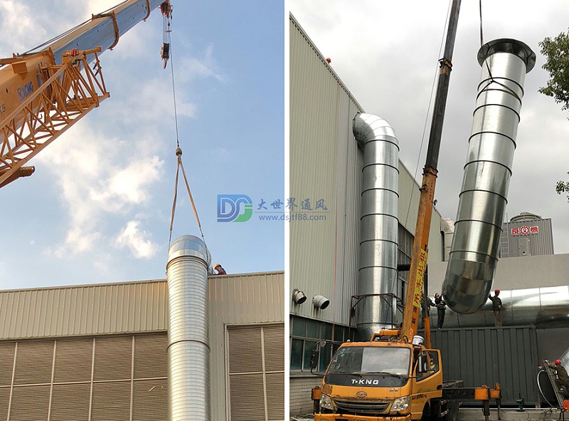 大世界金龍客車大口徑螺旋風管焊接風管定制 (4)